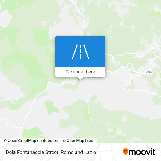 Dela Fontanaccia Street map