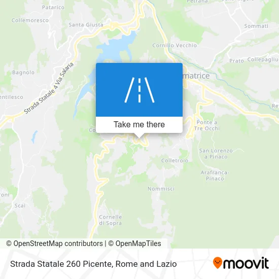 State Road 260 Picente map