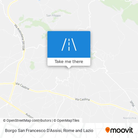Borgo San Francesco D'Assisi map
