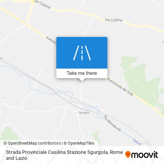 Strada Provinciale Casilina Stazione Sgurgola map