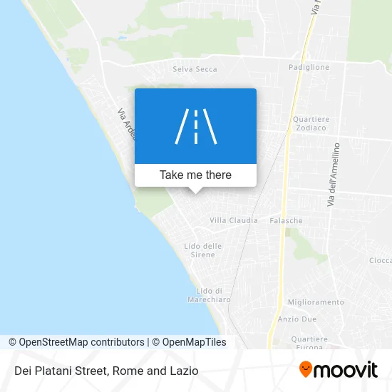 Dei Platani Street map