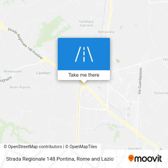 Strada Regionale 148 Pontina map