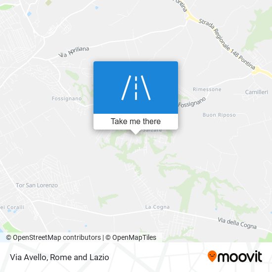Via Avello map
