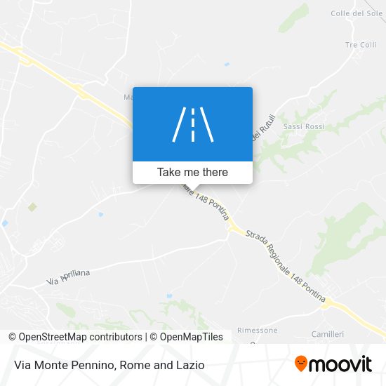 Via Monte Pennino map