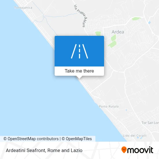 Ardeatini Seafront map