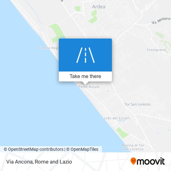 Via Ancona map