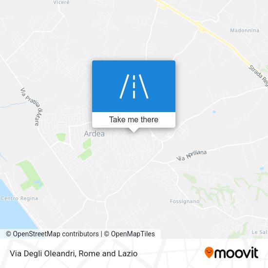 Via Degli Oleandri map