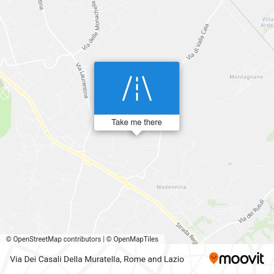 Via Dei Casali Della Muratella map