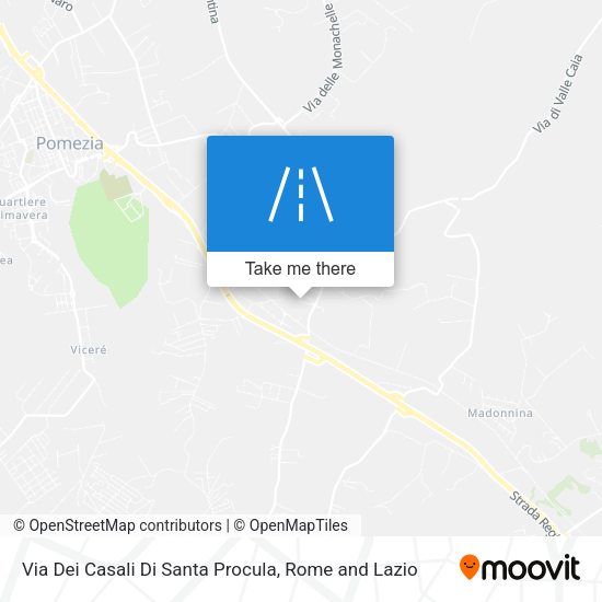 Via Dei Casali Di Santa Procula map