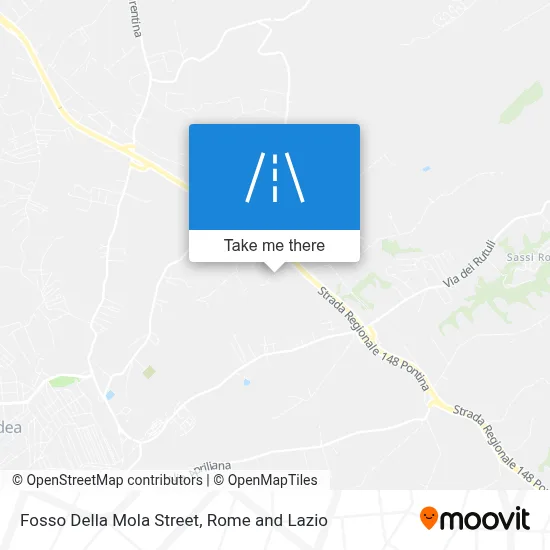 Fosso Della Mola Street map