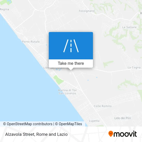 Alzavola Street map