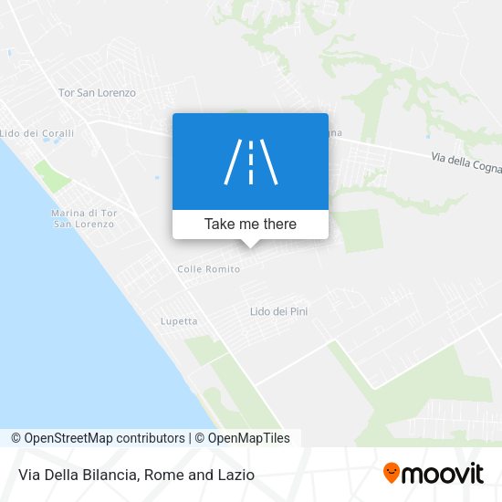 Via Della Bilancia map