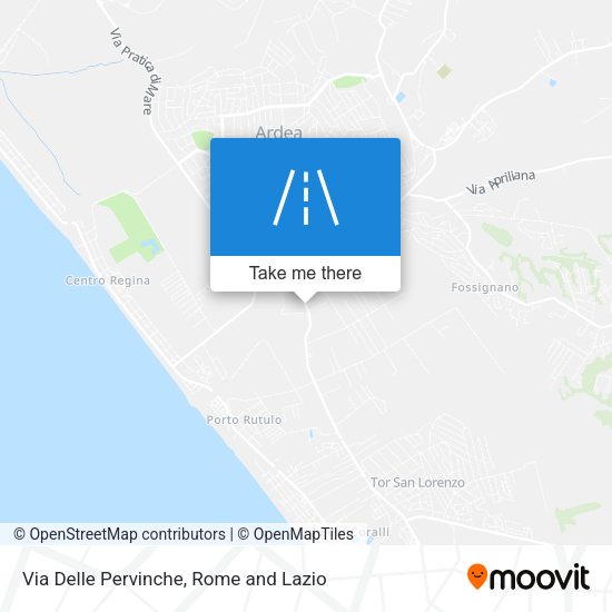 Via Delle Pervinche map