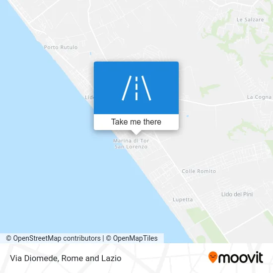 Diomede Street map