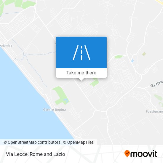 Via Lecce map