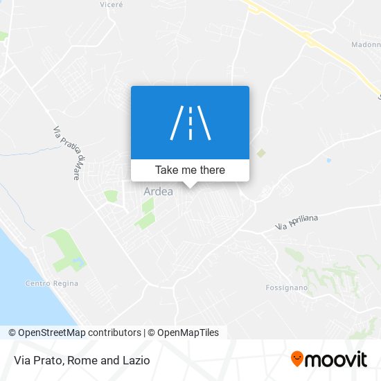 Via Prato map