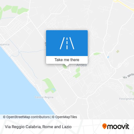 Via Reggio Calabria map