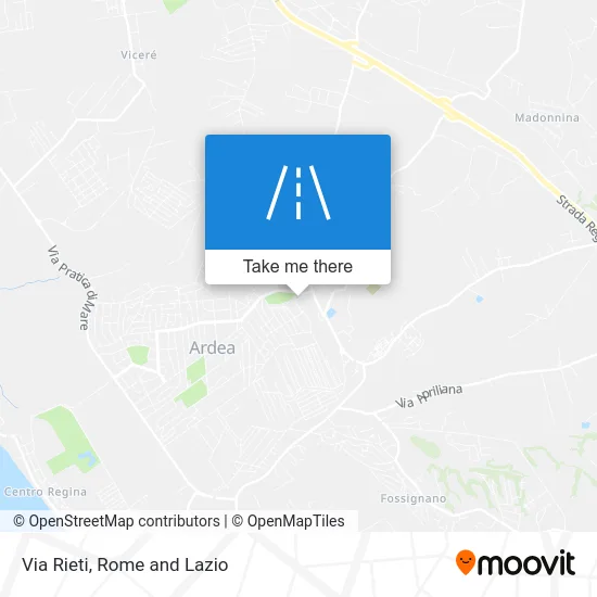 Rieti Road map