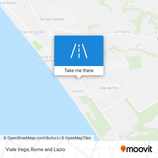 Viale Vega map