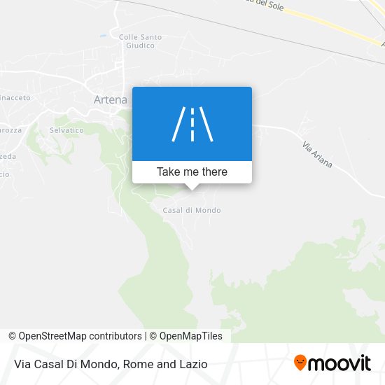 Via Casal Di Mondo map