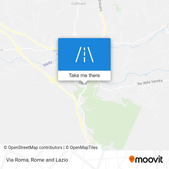 Via Roma map