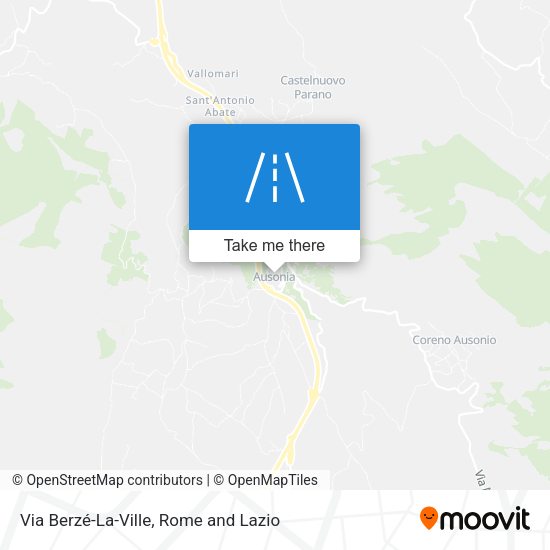 Via Berzé-La-Ville map