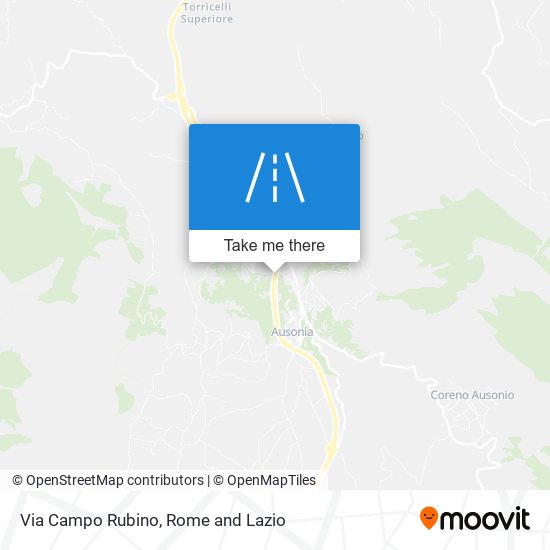 Via Campo Rubino map