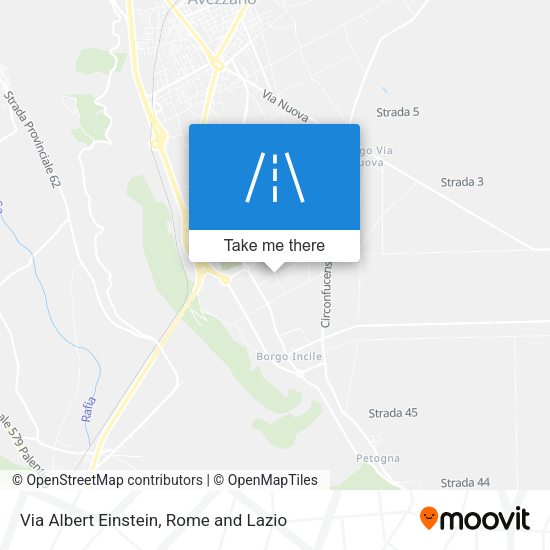 Via Albert Einstein map
