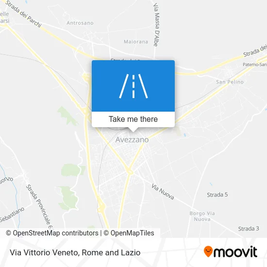 Vittorio Veneto Street map