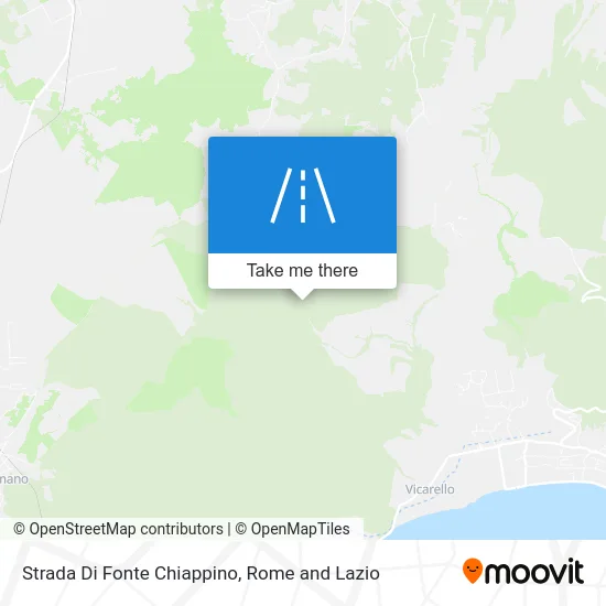 Fonte Chiappino Road map