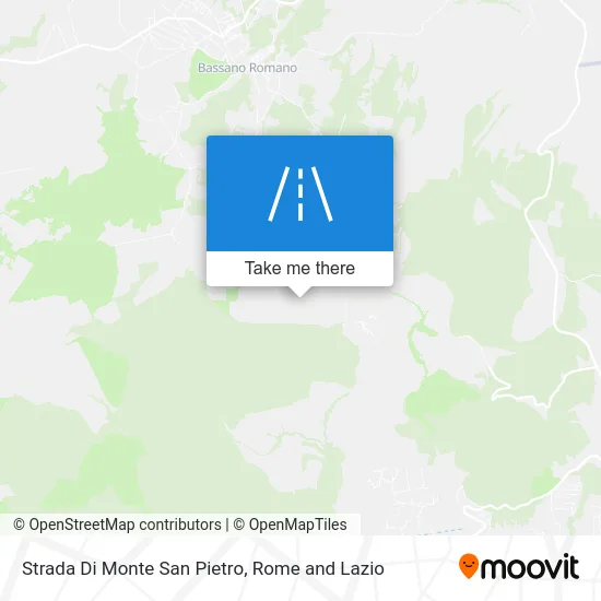 Di Monte San Pietro Road map