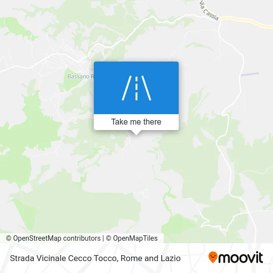 Vicinale Cecco Tocco Road map