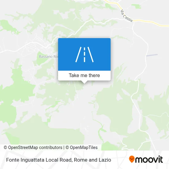 Fonte Inguattata Local Road map