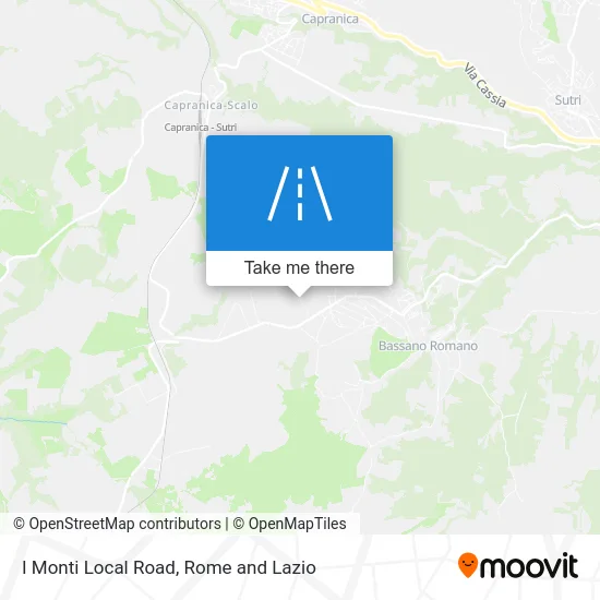 I Monti Local Road map