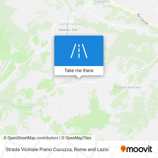 Piano Cucuzza Local Road map