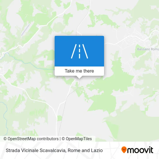 Vicinale Scavalcavia Road map