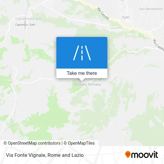 Fonte Vignale Street map