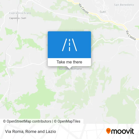 Via Roma map
