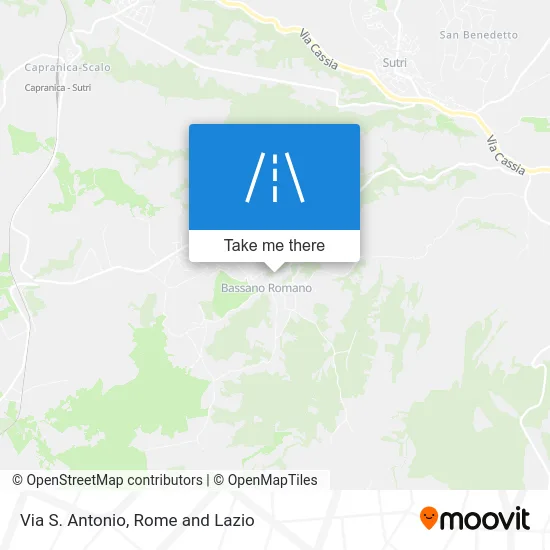 Saint Antonio Street map