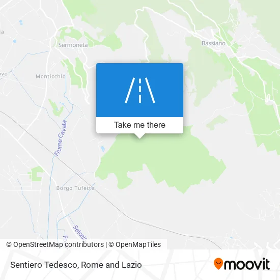 Sentiero Tedesco map