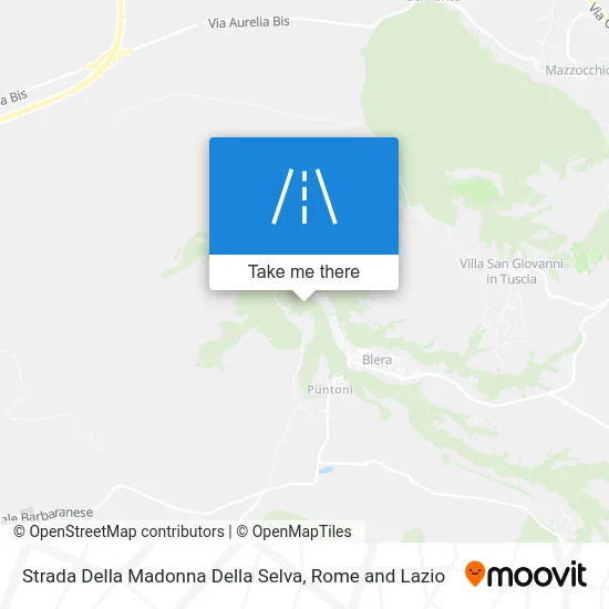 Strada of Madonna Della Selva map