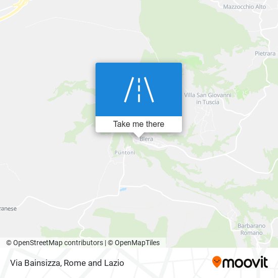 Via Bainsizza map