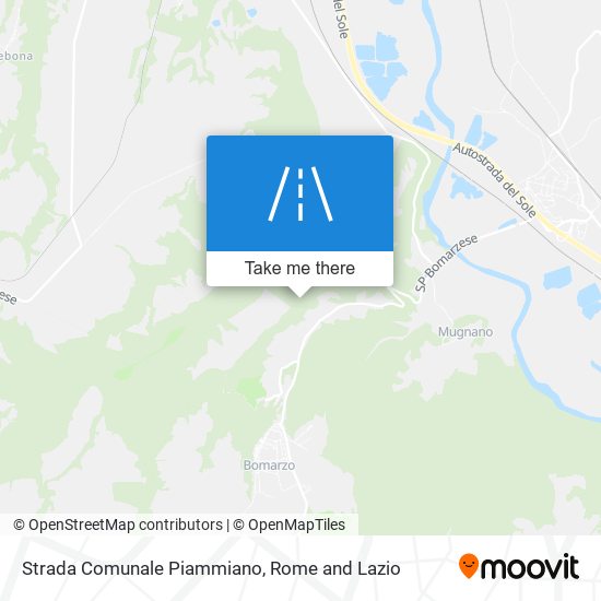 Strada Comunale Piammiano map