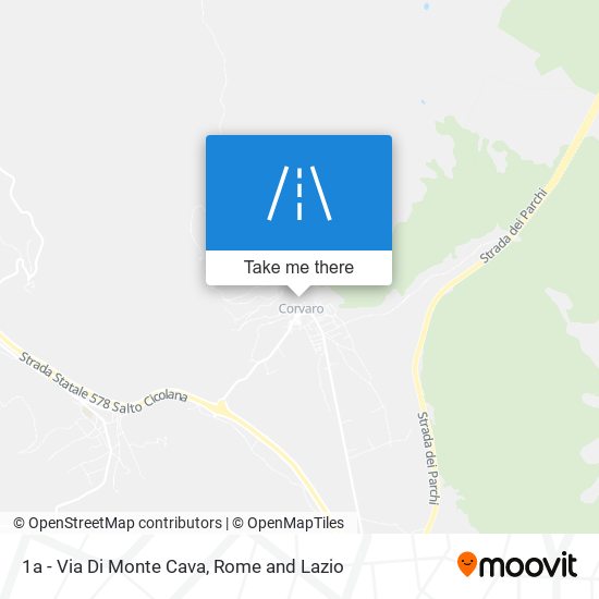 1a - Via Di Monte Cava map