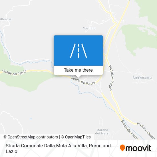 Strada Comunale Dalla Mola Alla Villa map