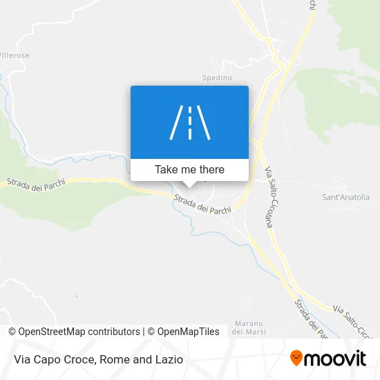 Capo Croce Street map
