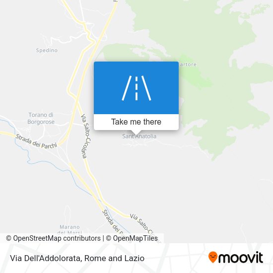 Via Dell'Addolorata map