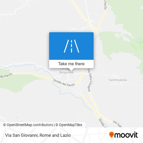 Via San Giovanni map