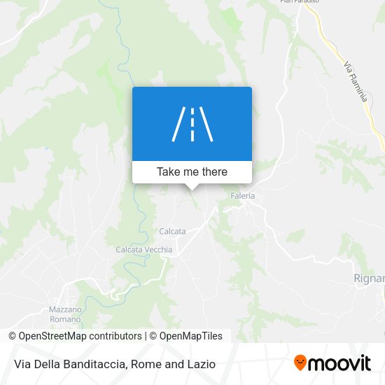 Via Della Banditaccia map