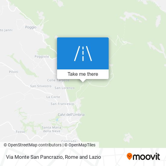 Via Monte San Pancrazio map